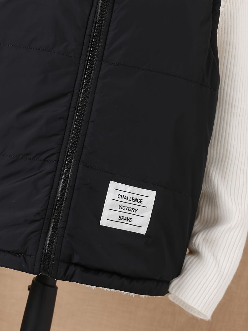 Vinterpiger Casual Sort Fleecevest