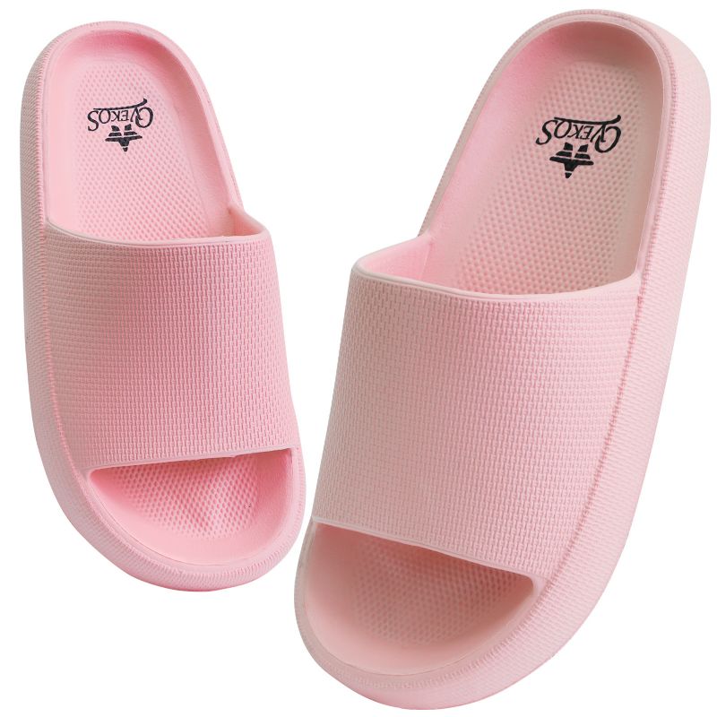 Piger Casual Simple Slip-on Tøfler Skridsikker Letvægts Platform Brusesandaler Slides Til Hjemmet