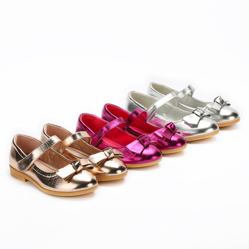 Babypiger Julegaver Bowknot Prinsesse Brudekjole Mary Jane Flats Sko