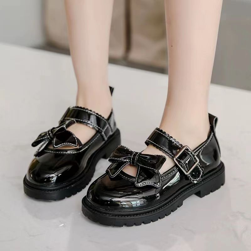 Piger Mode Flat Mary Jane Shoes Bow Loafers