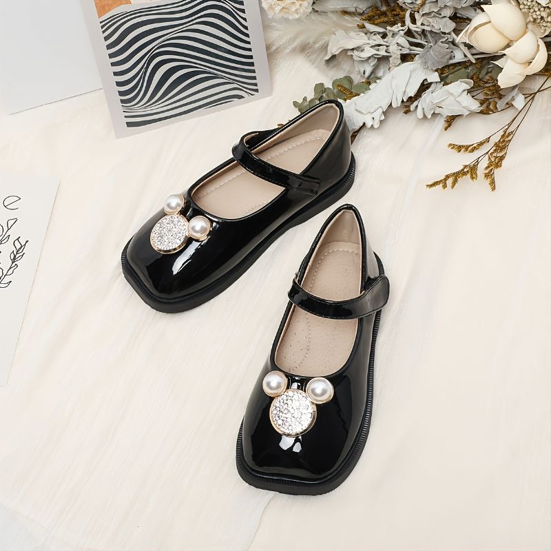 Piger Mode Komfortable Anti-slip Velcro Mary Jane Flats