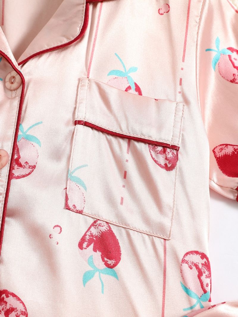 Piger Strawberry Kortærmede Bukser Loungewear