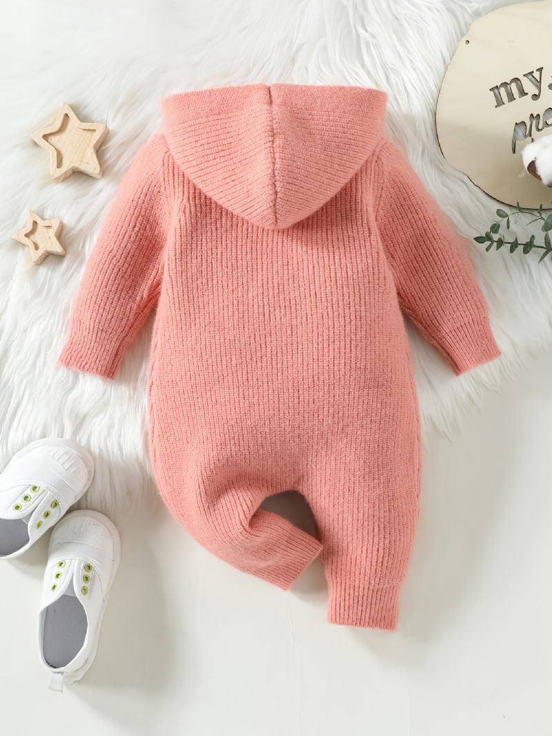 Baby Piger Hættedragt Unisex Romper Til Vinter Ny