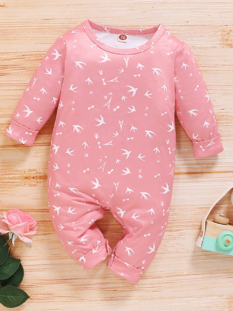 Baby Piger Tegneserie Grafiske Jumpsuits