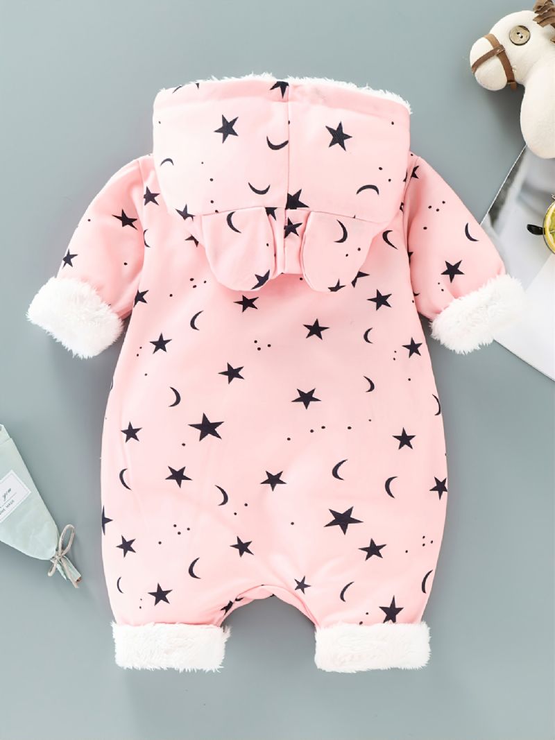 Babypiger Jumpsuit Unisex Trøjer Med Stjernetryk