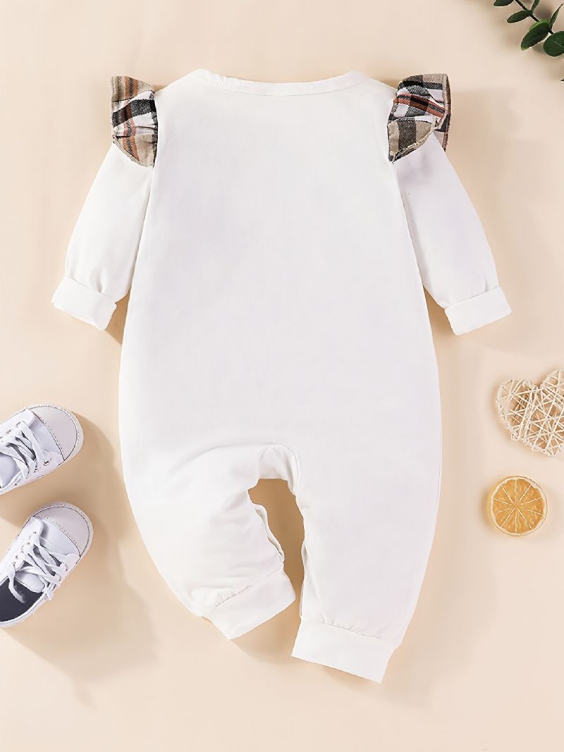 Babytøj Ruffle Sleeve Romper Jumpsuit Onesie