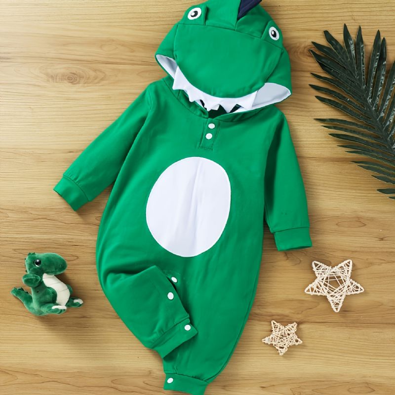 Drenge Langærmet Dinosaur Cosplay Jumpsuit Børnefest Iført Baby Dreng Piger Fødselsdagsgave