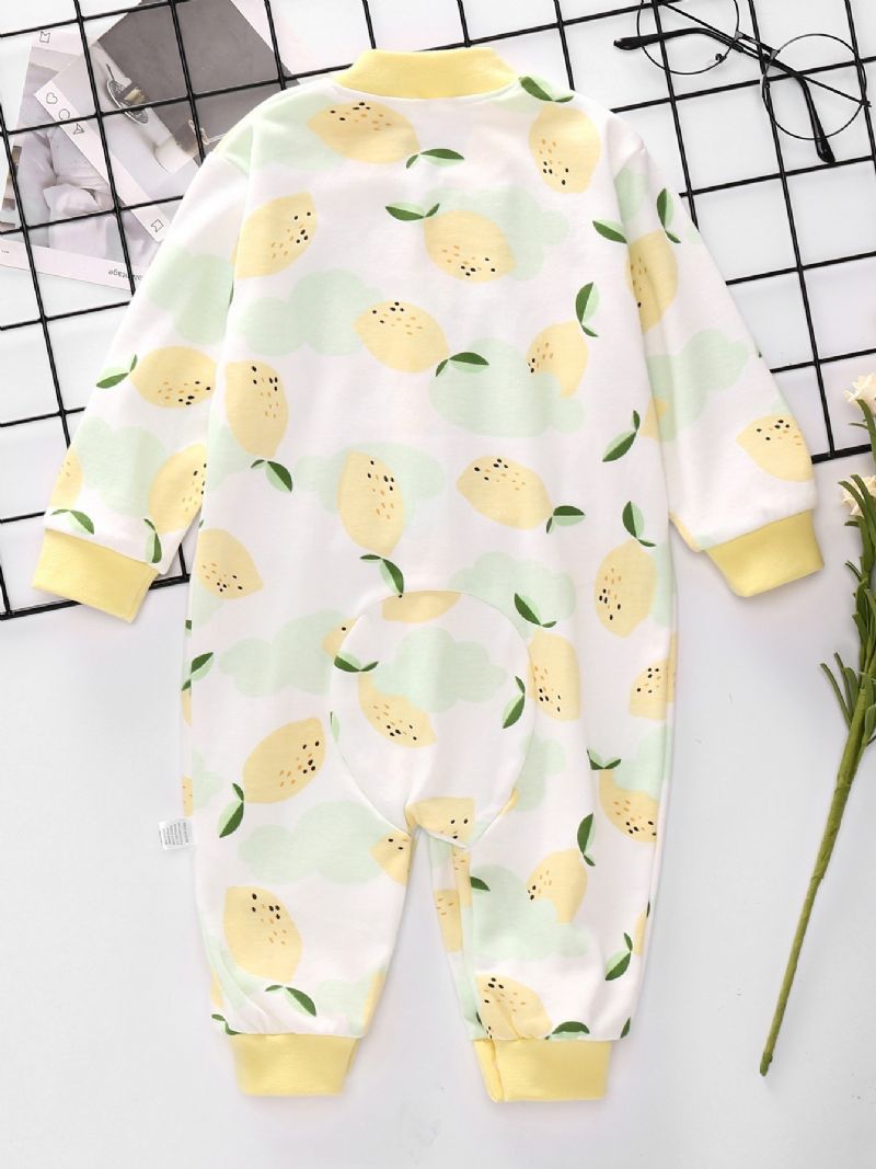 Drenge Piger Frugt Jumpsuit Med Sød Print