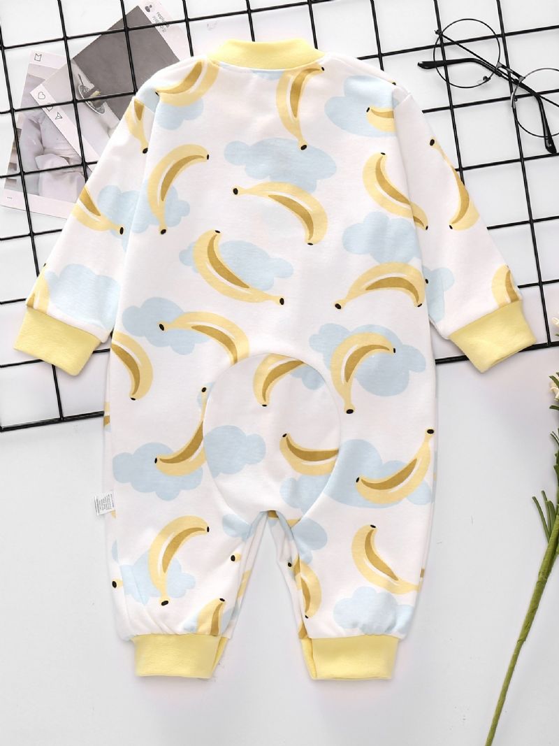 Forår Efterår Baby Print Langærmet Jumpsuit