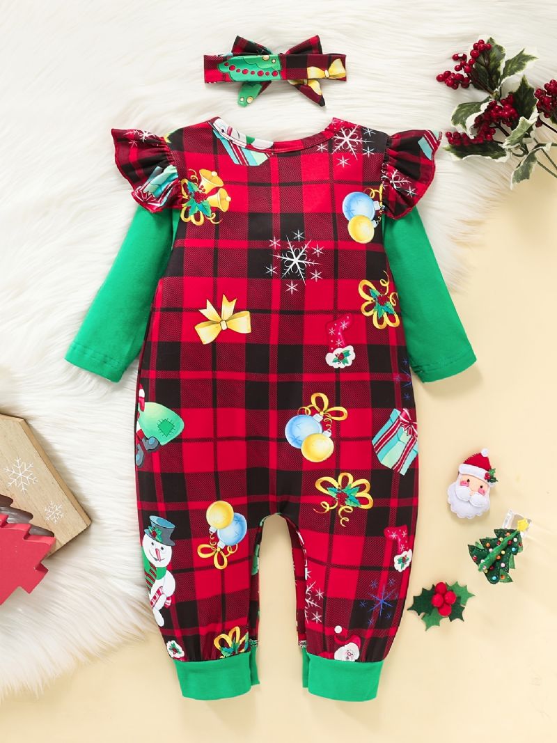 Jule Jumpsuit Romper For 0-24 Måneder Baby Piger