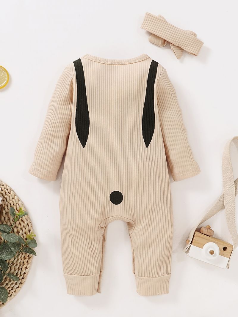 Newborn Baby Lang Jumpsuit Romper One Piece Til Drenge Piger Babytøj