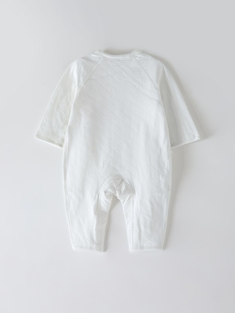 Newborn Infant Romper Bedste Mom Brevtryk Langærmet Rundhals Jumpsuit Til Baby Drenge Piger Børn Tøj