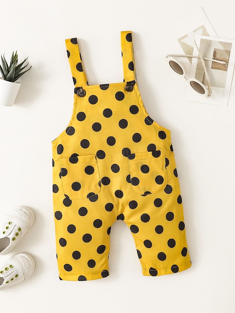 Piger Polka Dot Suspender Bukser Jumpsuit Babytøj