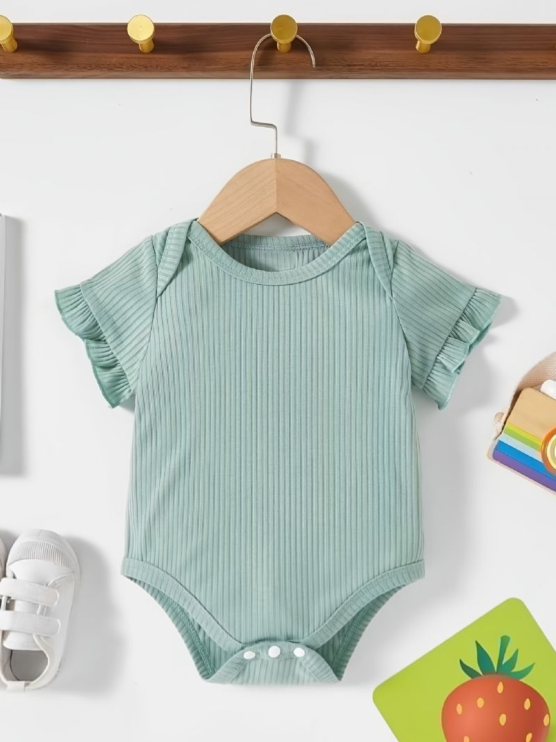 Unisex Baby Flæseærmer Onesie Jumpsuit Romper Babytøj