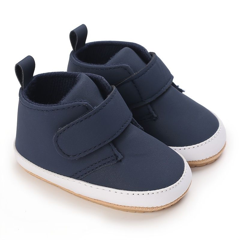 First Walk Shoes Casual Letvægts Skridsikker Krogløkke Fastener Ankelstøvler Til Baby Drenge Piger Småbørn Spædbørn