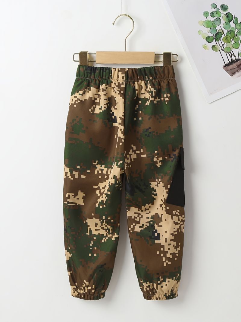 Drenge Casual Camo Joggingbukser Børne Elastiske Talje Sport Joggerbukser