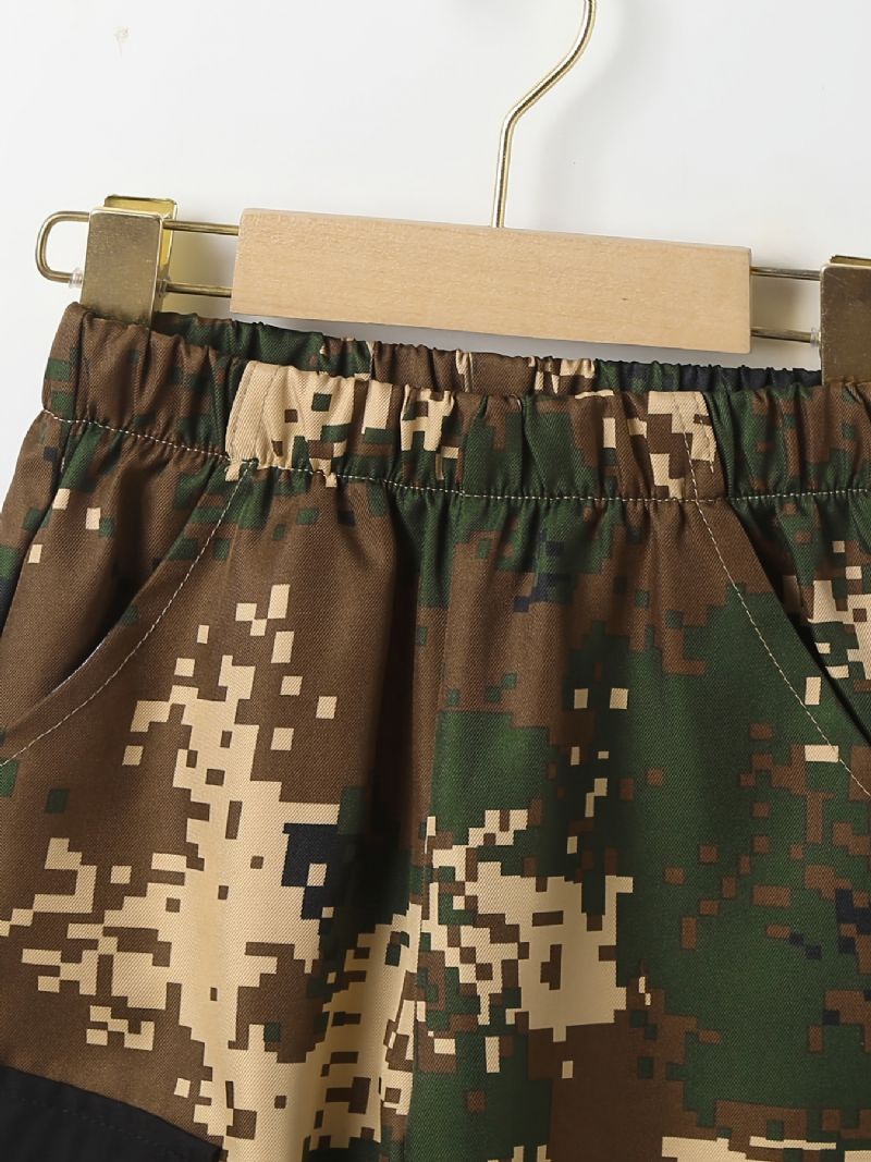 Drenge Casual Camo Joggingbukser Børne Elastiske Talje Sport Joggerbukser