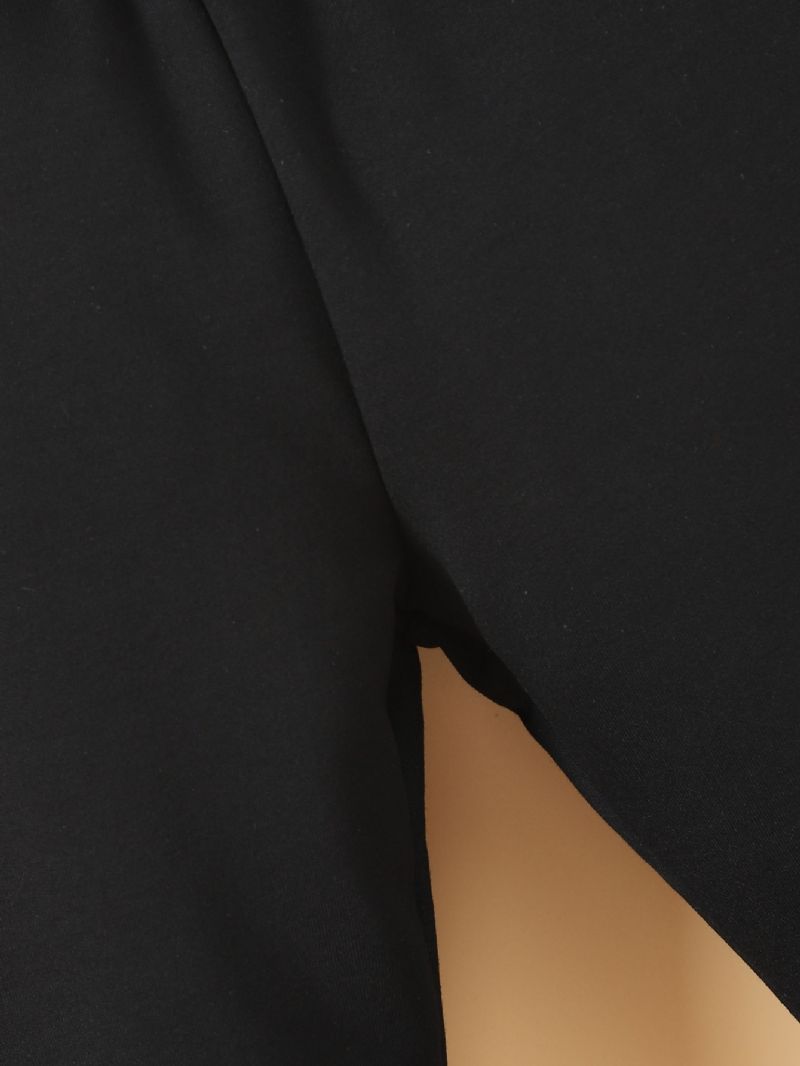 Drenge Contrast Black Long Leg Scrunch Joggingbukser