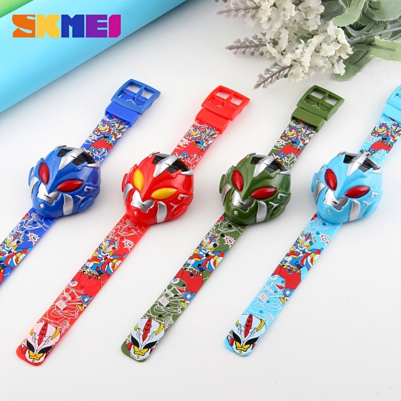 Skmei Sport Cartoon Børneure Børn Digital Simple Armbåndsure Mode Creative Børneur