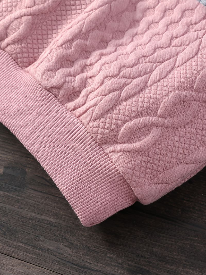 Piger Patchwork Langærmet Sweatshirt & Matchende Bukser Sæt