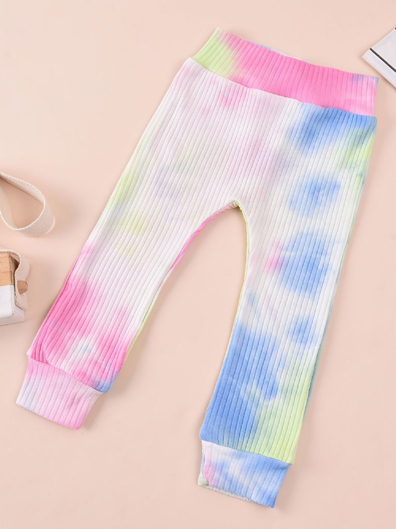 Piger Tie Dye Langærmet Bodysuit Bukser Sæt