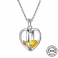 3D Heart Zirconia Pendant