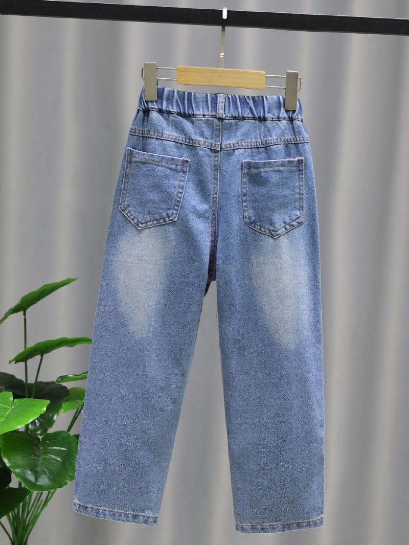 Babypiger Ripped Jean Distressed Denimbukser