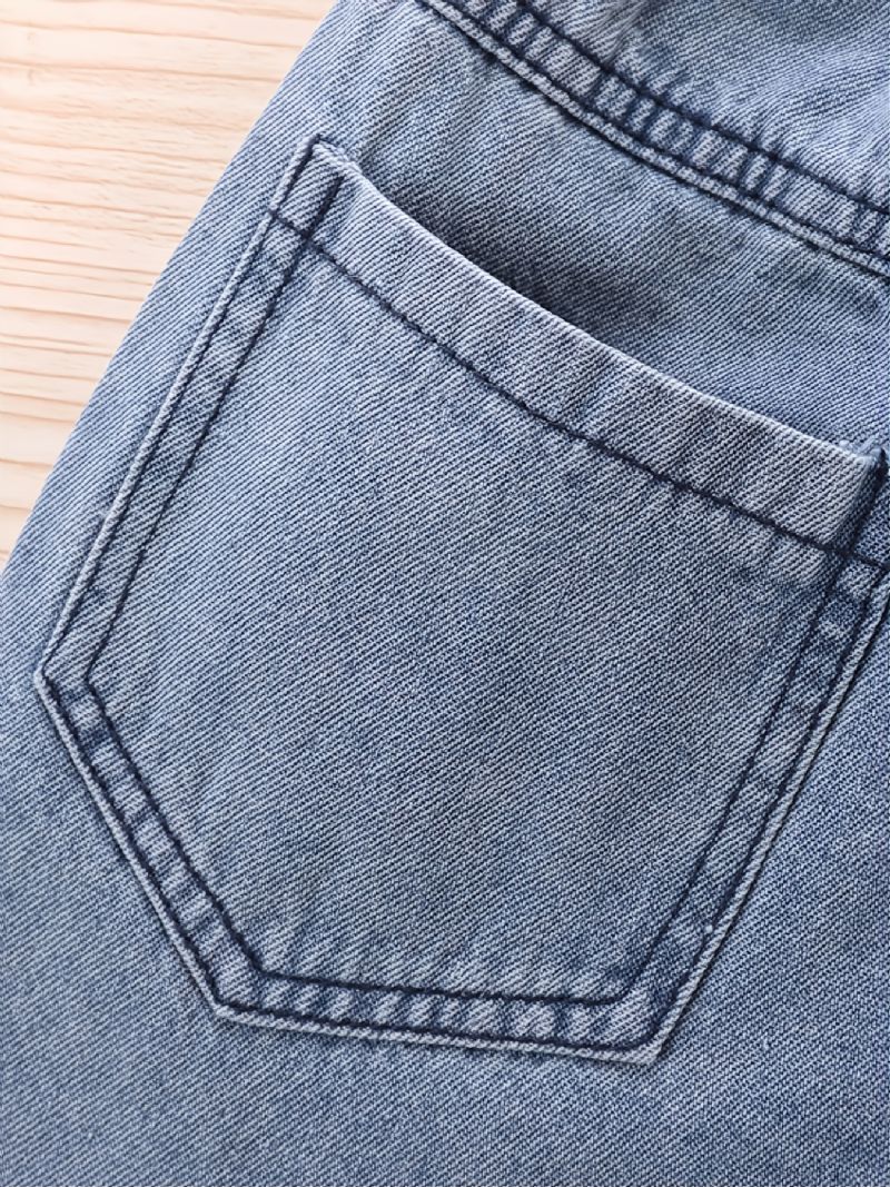 Casual Jeans Med Broderede Hjerter Til Børn