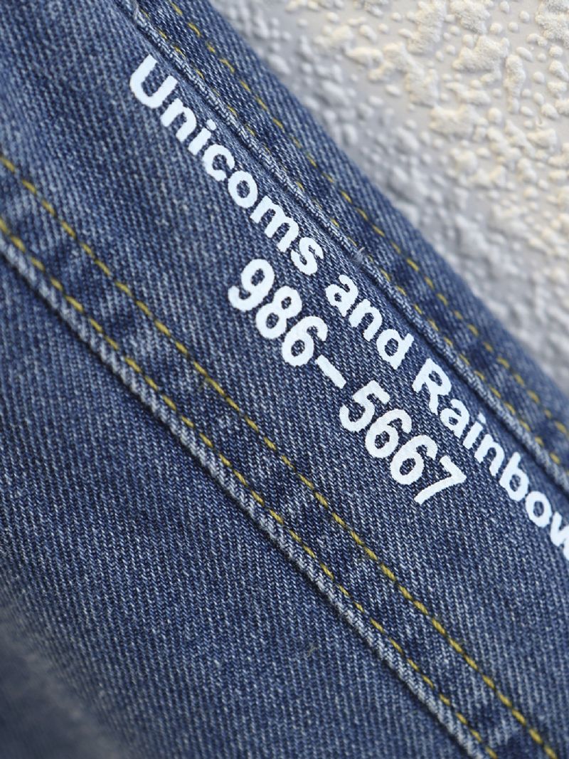 Drenge Casual Jeans Elastiske Talje Denimbukser