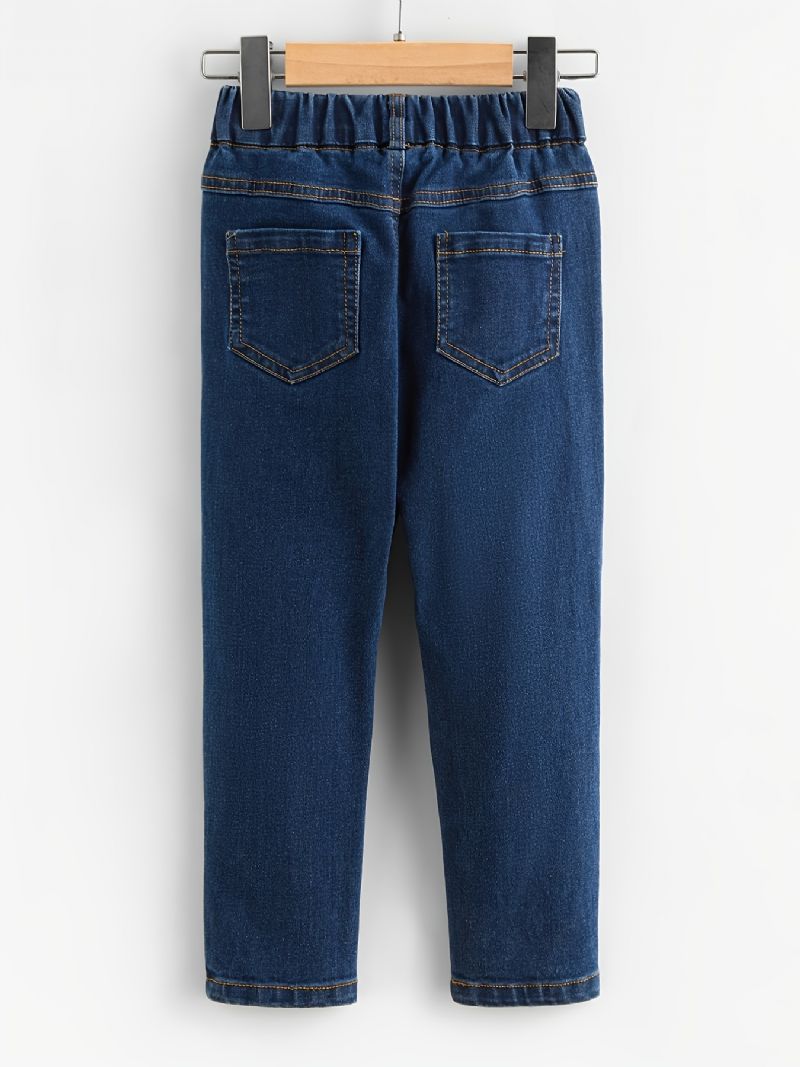 Drenge Skinny Jeans Casual Elastiske Taljebukser Børnetøj