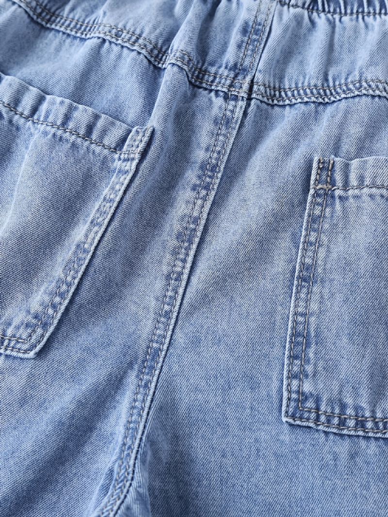 Jeans Med Brede Ben Til Piger Elastisk Linning Til Efterår Og Vinter Ny