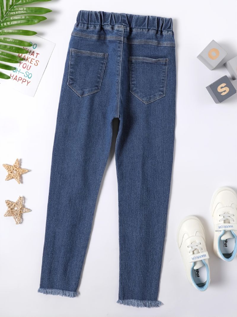 Piger Casual Modeable Blå Denim Jeans