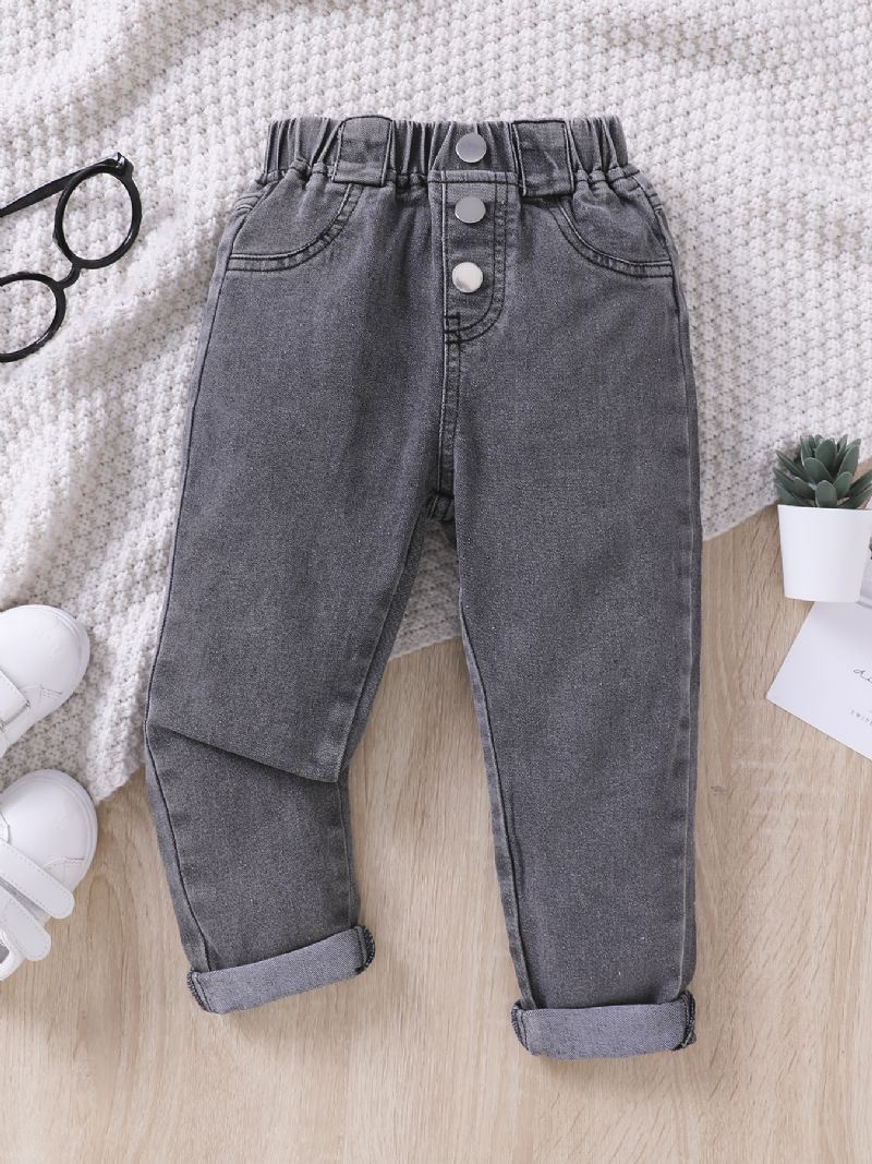 Piger Mode Washed Denim Jeans