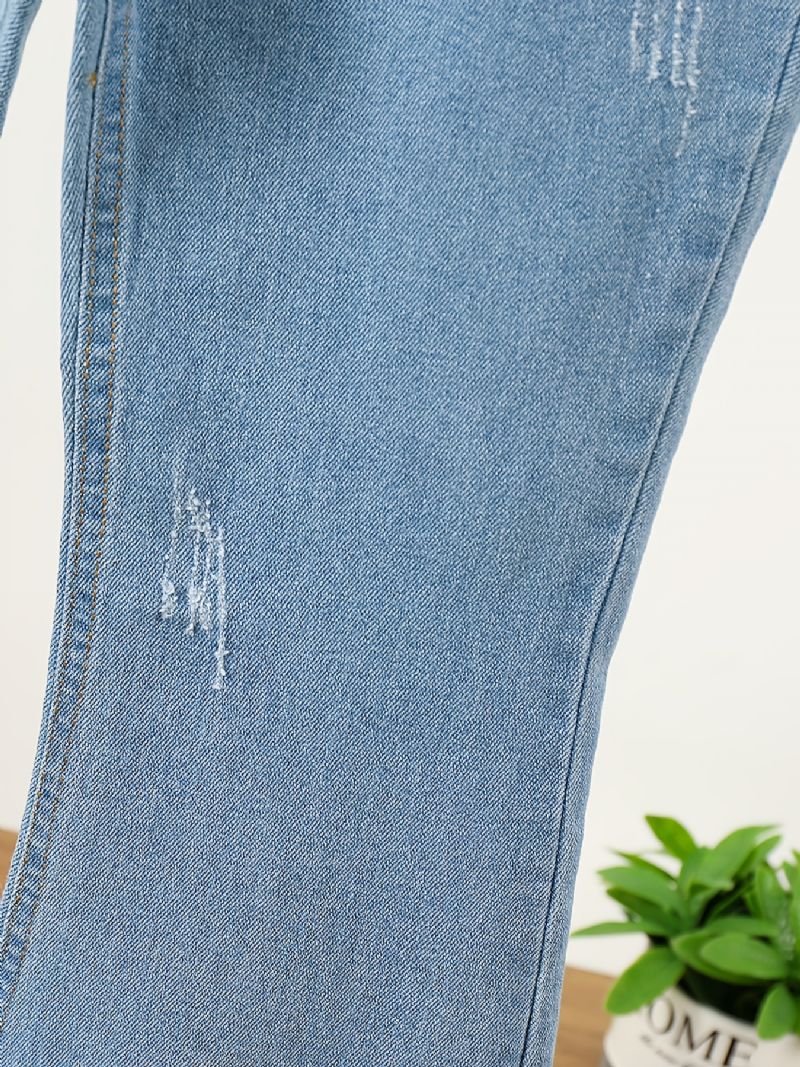 Piger Simple Mode Casual Denim Flared Jeans