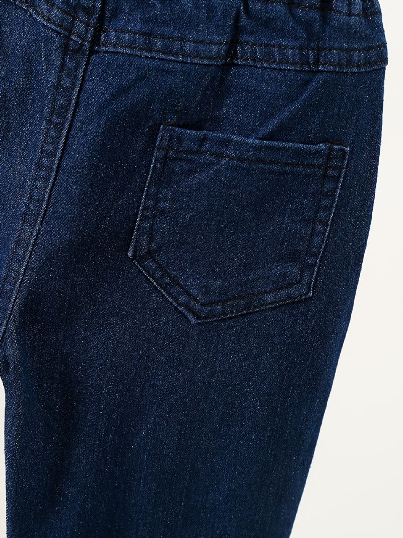 Piger Simple Mode Sløjfe Denim Flared Jeans