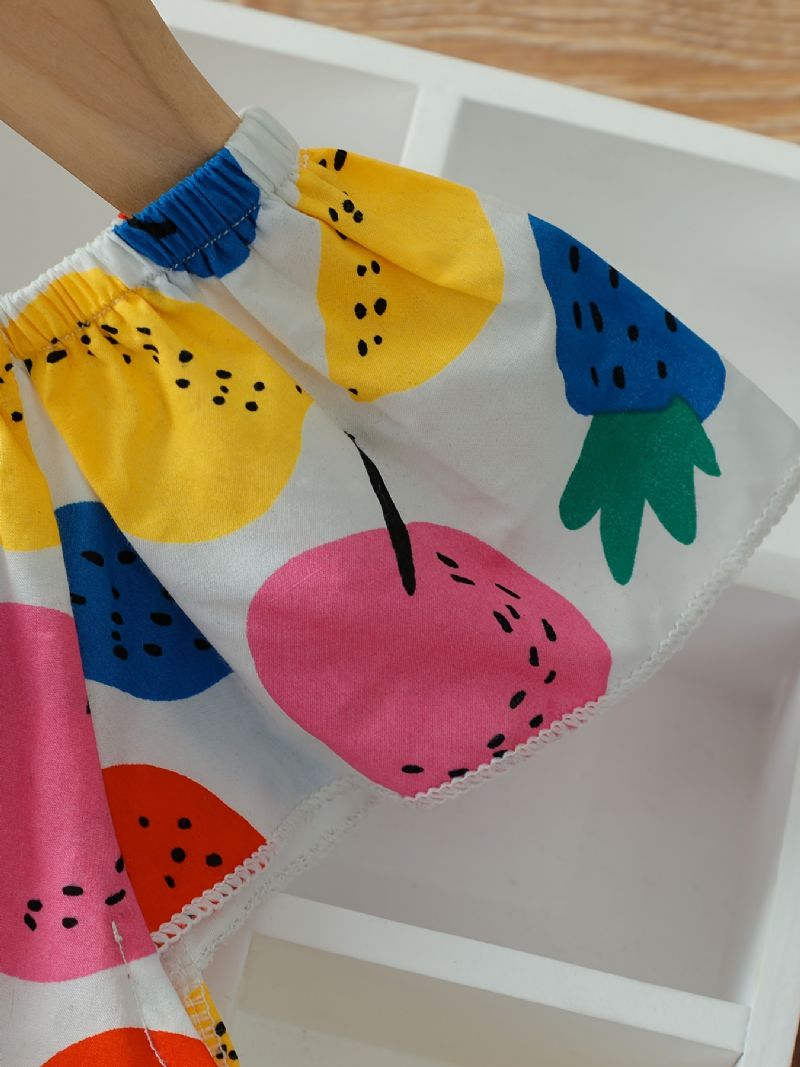 Piger Cute Fruits Print Ærmeløs Kjole Tøj