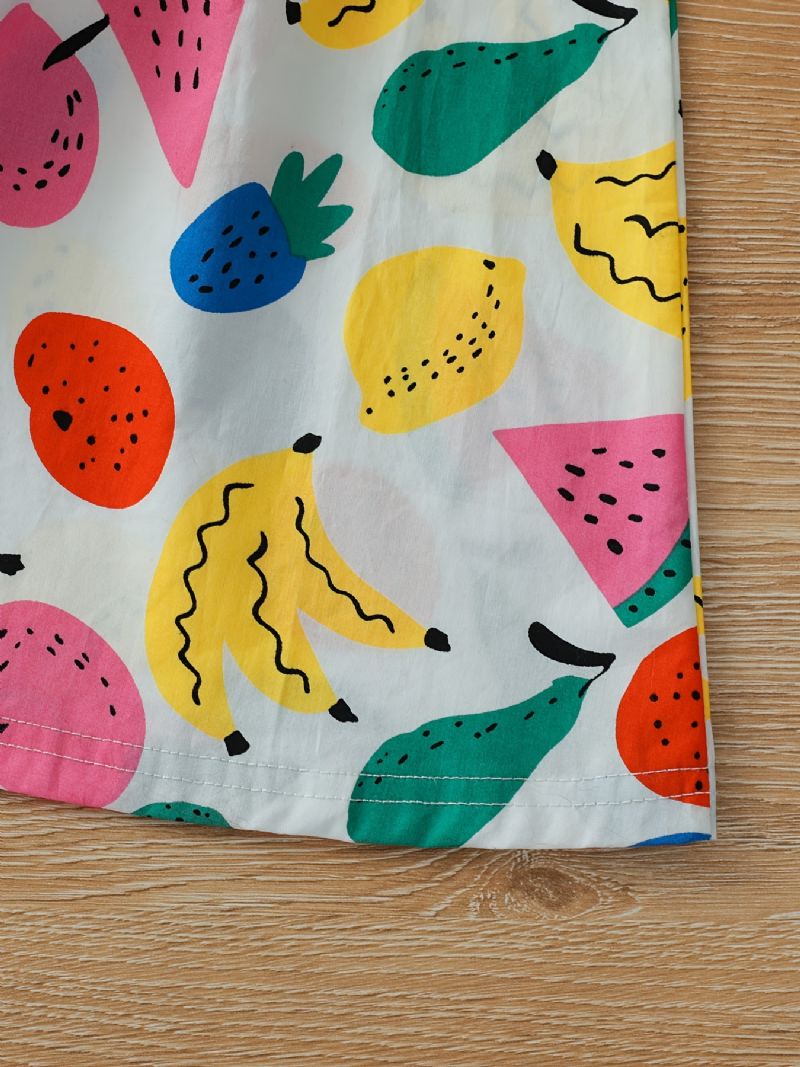 Piger Cute Fruits Print Ærmeløs Kjole Tøj