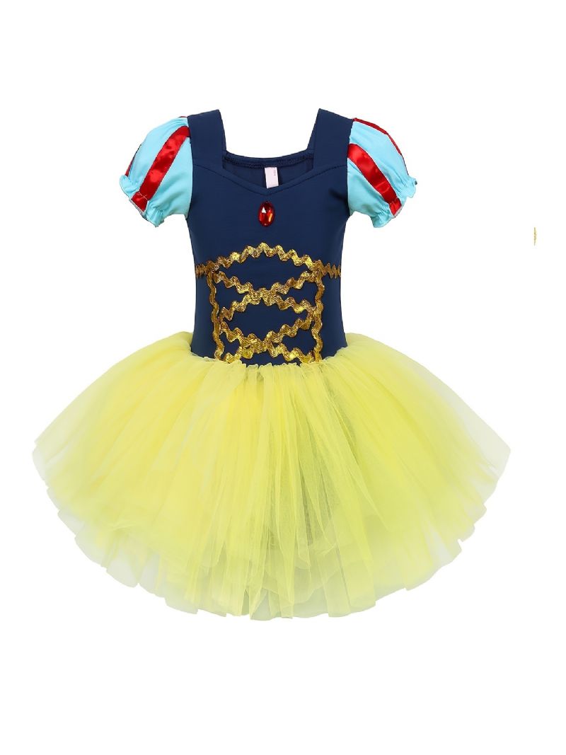 Piger Prinsesse Tutu Kjole Ballet Dansekjole Kostume Dress Up Fødselsdagsfest Jul Cosplay Outfit Tilbehør Inkluderet Sæt