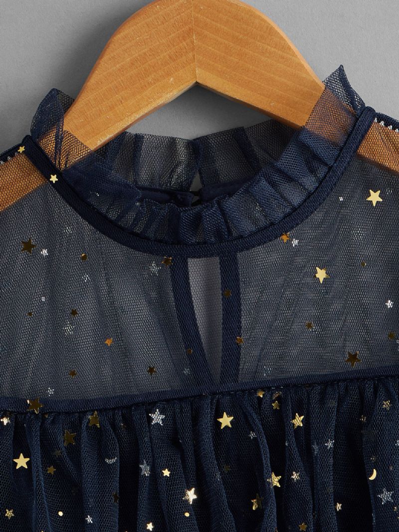 Piger Sparkle Tulle Dress Toddler With Stars First Birthday Photoshoot