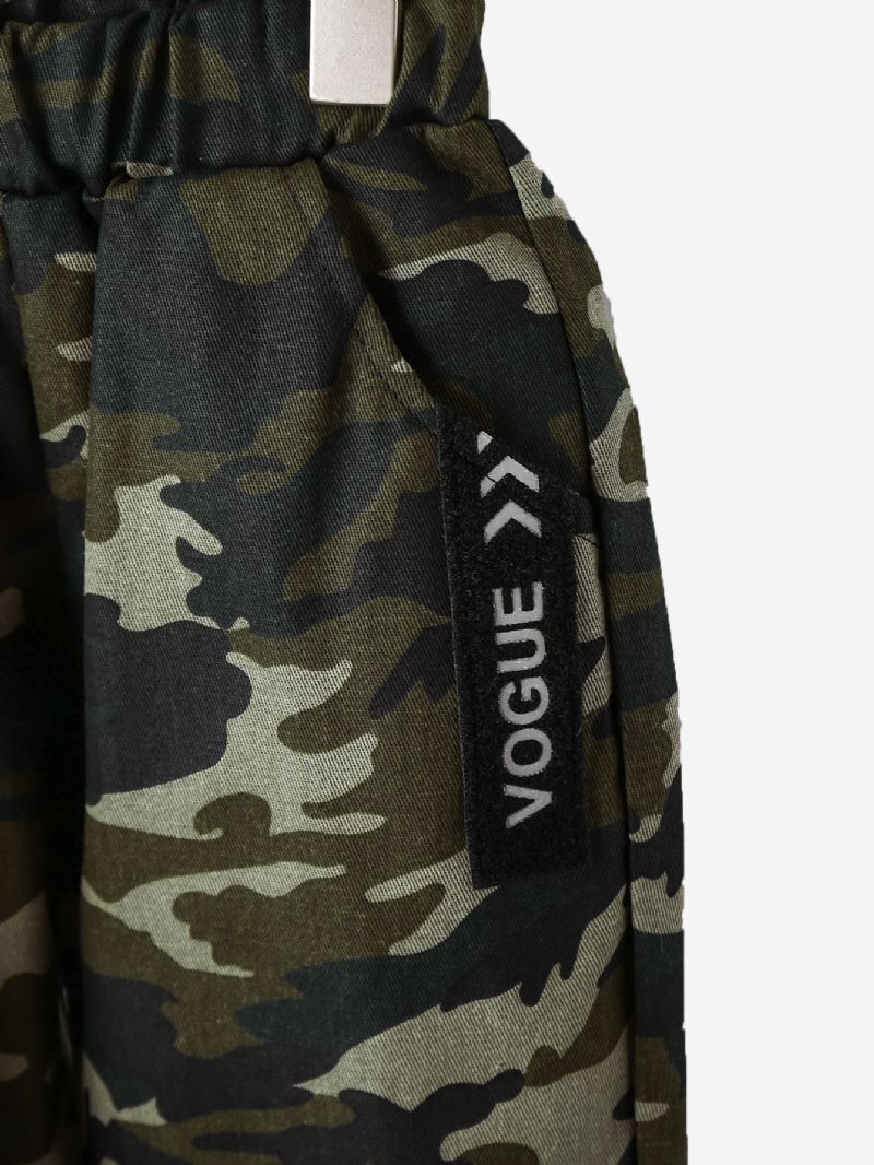 2 Stk Drenge Rund Hals Langærmet Camo Sweatsuit Sæt