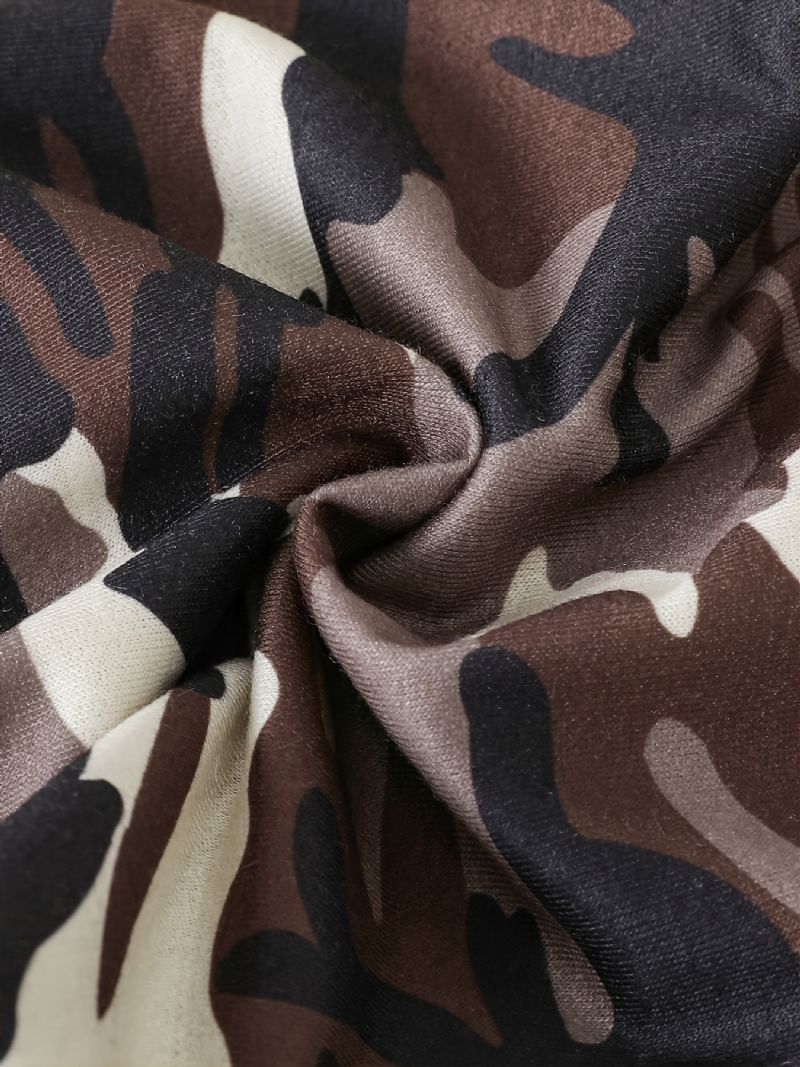 Baby Drenge Camo Pullover Sweatshirt & Matchende Joggerbukser Sæt