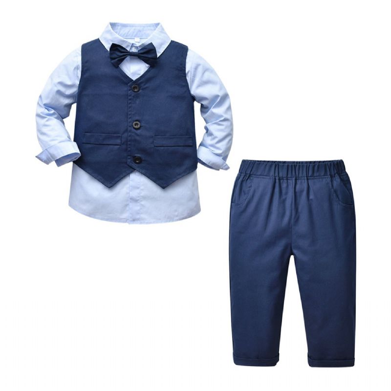 Baby Toddler Drenge Gentleman Suit Sæt Middagskjole