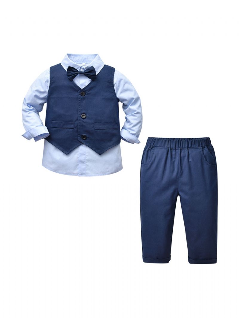 Baby Toddler Drenge Gentleman Suit Sæt Middagskjole