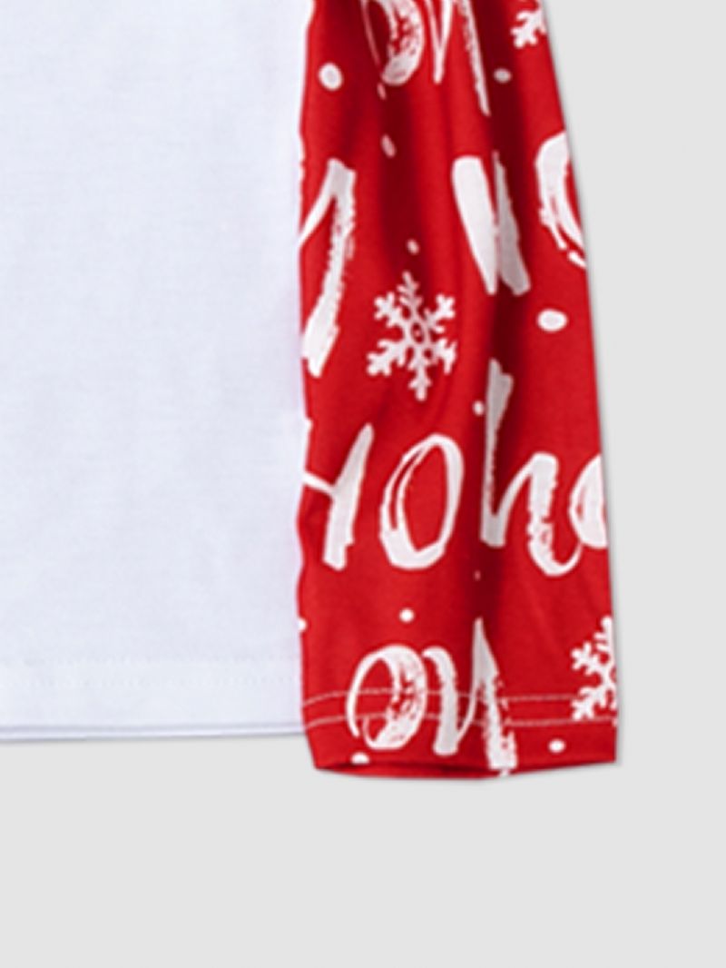 Drenge Christmas 2 Letter Pattern Fawn Homewear 2-delt Sæt