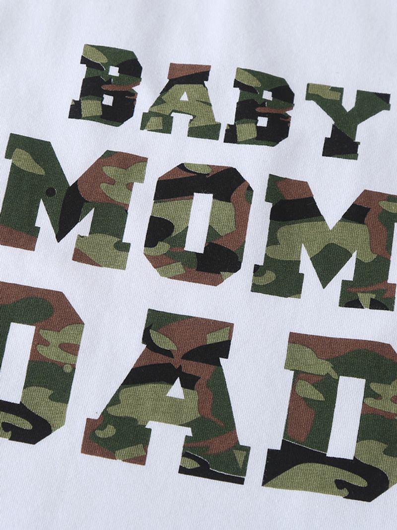 Drenge Letter Print Tank Top + Camo Kort Sæt Børnetøj Til Sommer