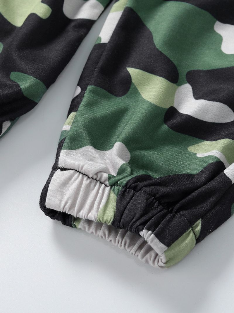 Drenge Pullover Sweatshirt & Matchende Camouflage Jogger Bukser Børnetøj