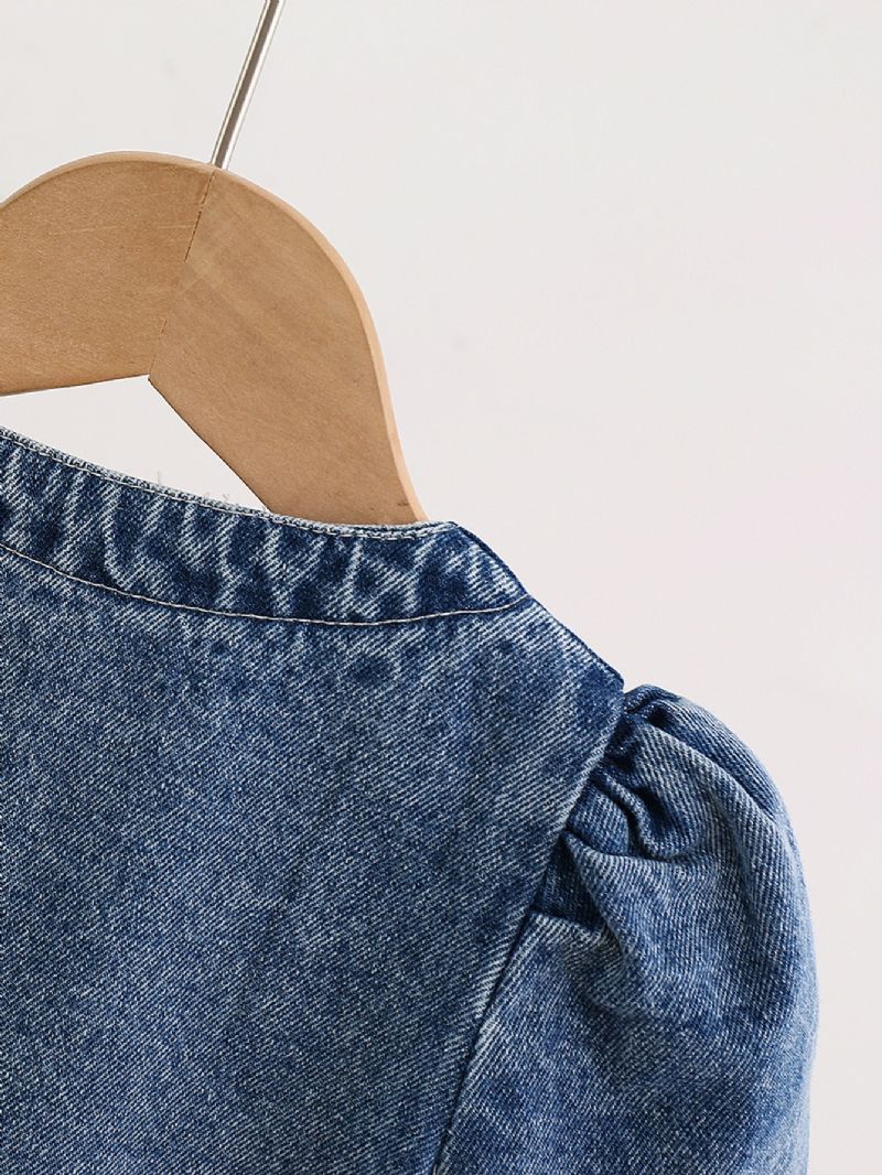 Piger Baby Casual Denim Langærmet Nederdel