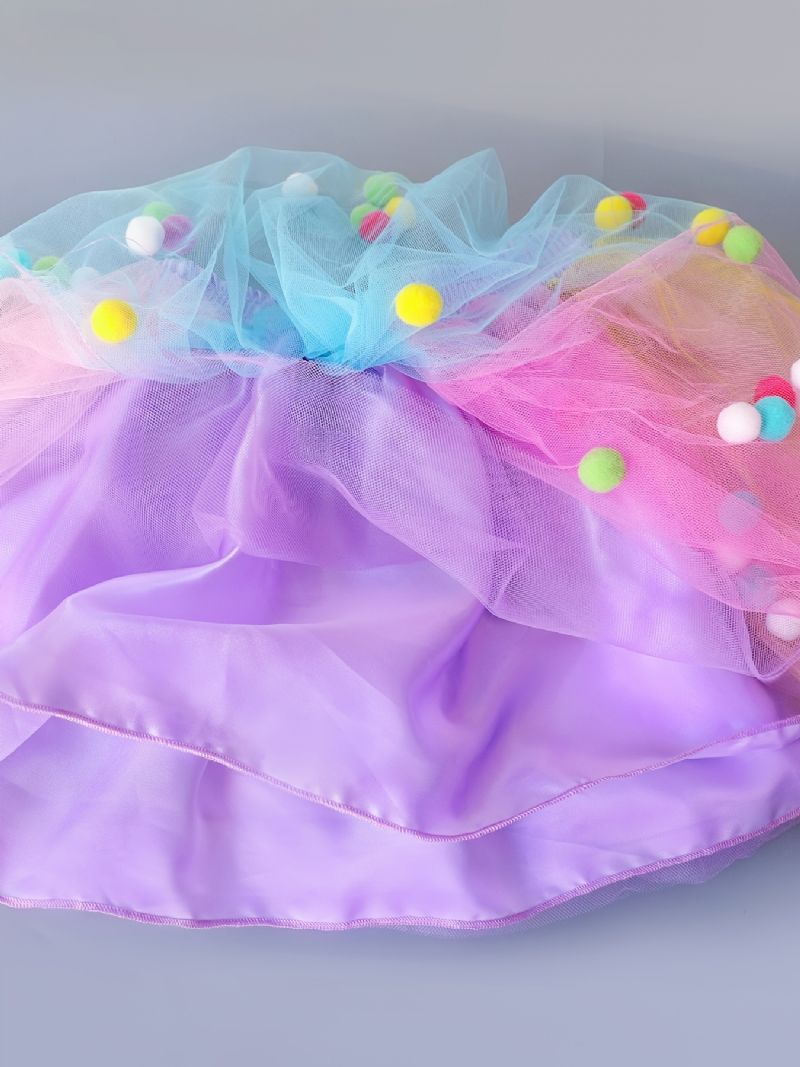 Piger Princess Rainbow Tutu-nederdele Ballet Mesh-nederdel Festkjoletøj Børnetøj