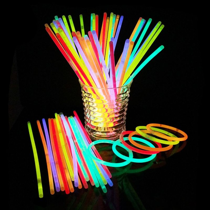 Børns Glow Sticks Bulk Party Favoriserer Halskæder Armbånd Halloween Gave Til Børn Voksne