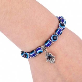 Funky Evil Eye Beaded Armbånd Chakra Flettede Mirakuløse Smykker Gaver Til Kvinder Piger Mænd